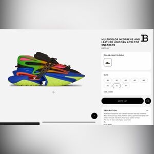 2022 Balmain Unicorn Shoes